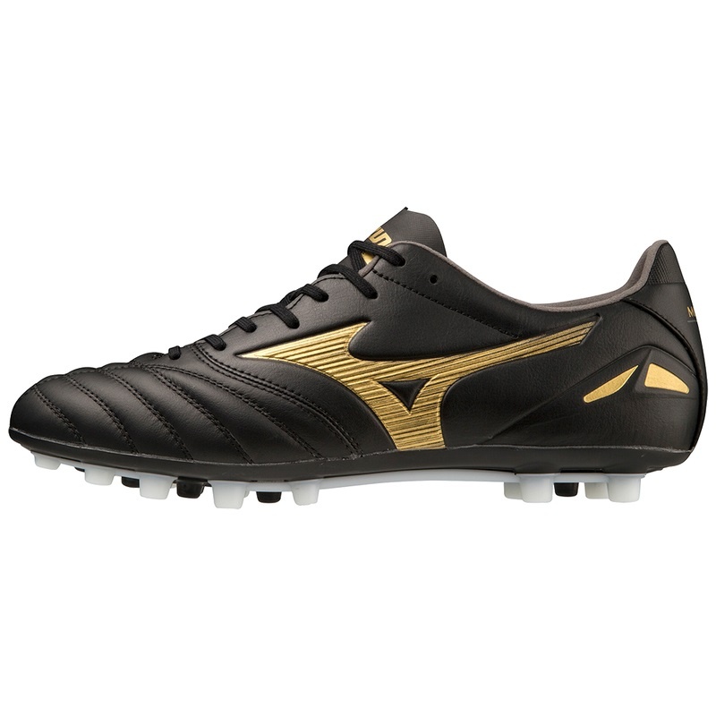 Mizuno Morelia Neo IV Pro サッカーシューズ メンズ 黒 ゴールド 黒 | JP-361482