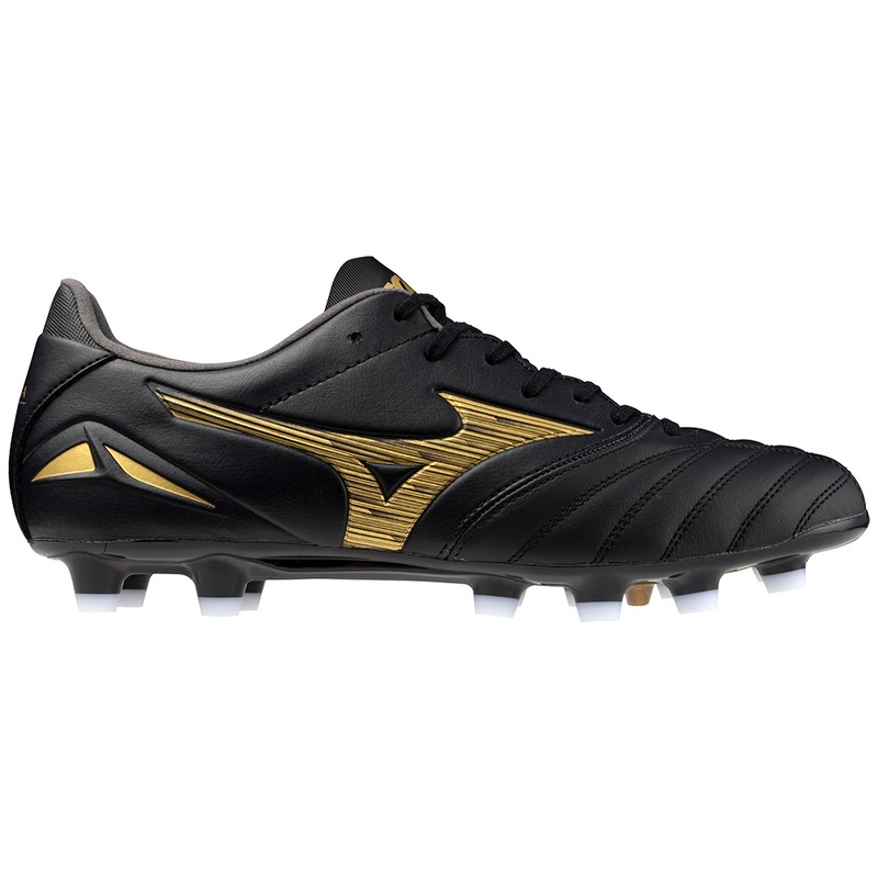 Mizuno Morelia Neo IV Pro サッカーシューズ レディース 黒 ゴールド 黒 | JP-649125