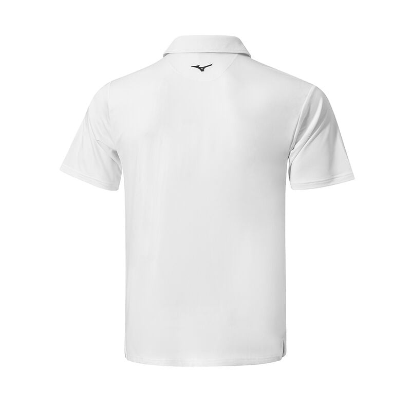 Mizuno QD Elite Stripe Polo メンズ 白 | JP-301498