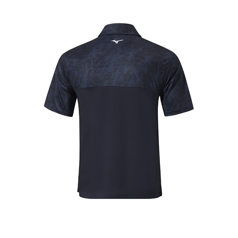 Mizuno QD Hazard St Polo メンズ ネイビー | JP-582369