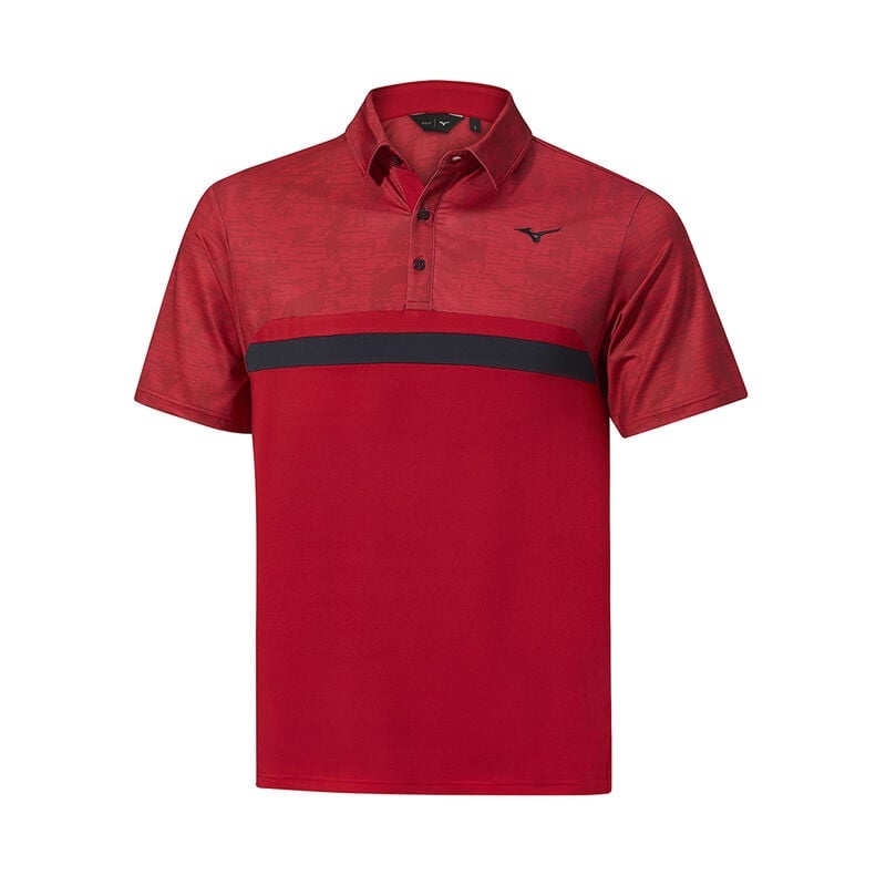 Mizuno QD Hazard St Polo メンズ 赤 | JP-746135