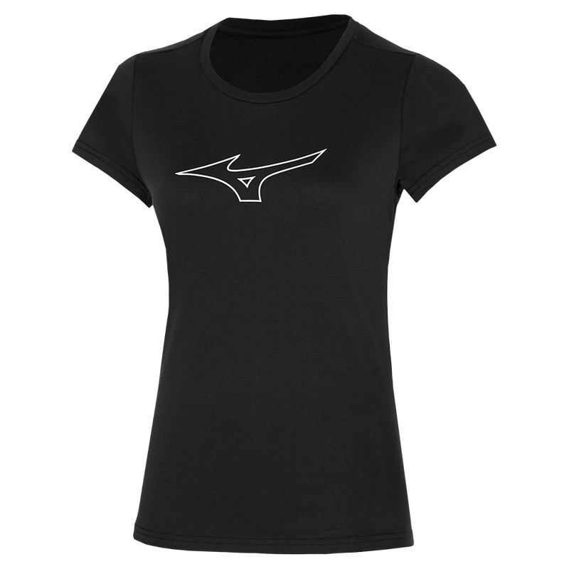 Mizuno Rb Logo Tee Tシャツ レディース 黒 | JP-163279