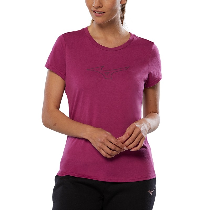 Mizuno Rb Logo Tee Tシャツ レディース ピンク | JP-457809