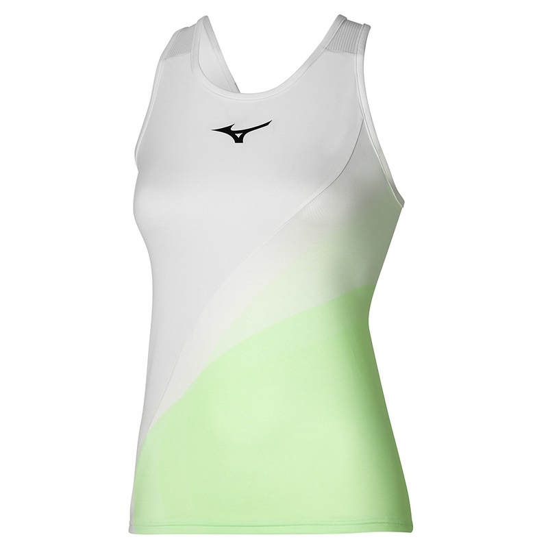 Mizuno Release Printed Tank タンクトップ レディース 白 | JP-765304