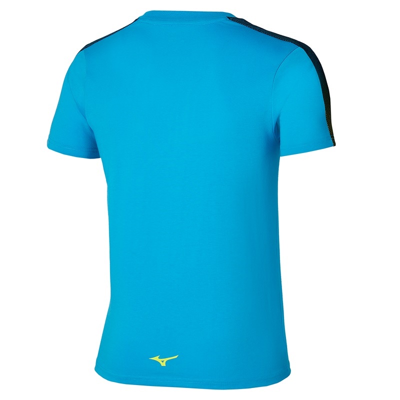 Mizuno Release Tape Tee Tシャツ メンズ 青 | JP-013594