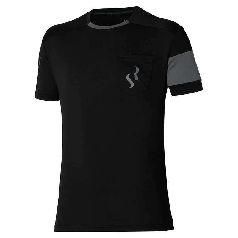 Mizuno Sergio Ramos カジュアル Tee Tシャツ レディース 黒 | JP-437265