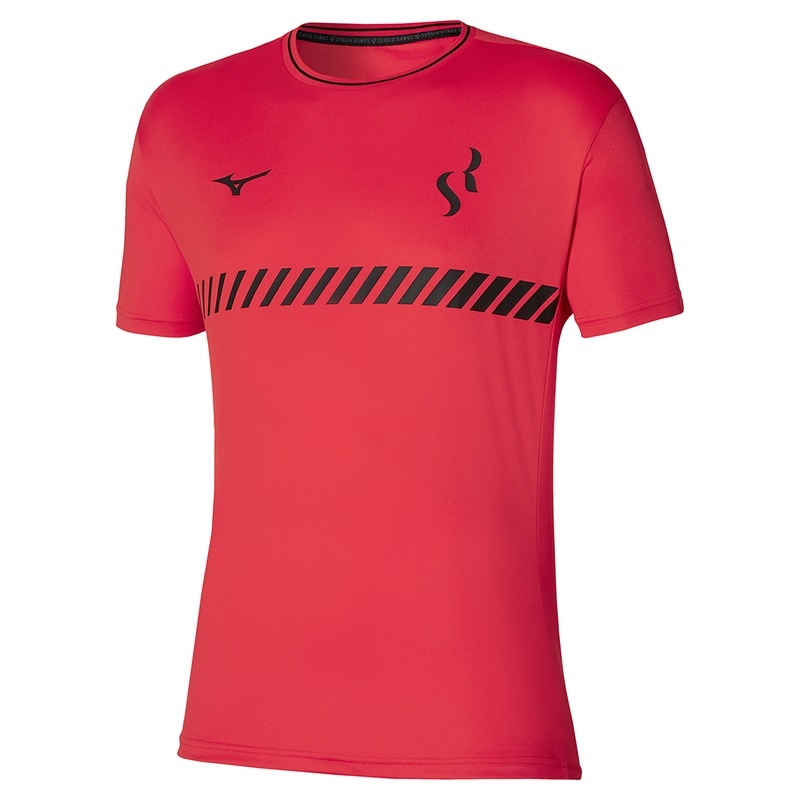 Mizuno Sergio Ramos トレーニング Tee Tシャツ レディース 赤 | JP-723648