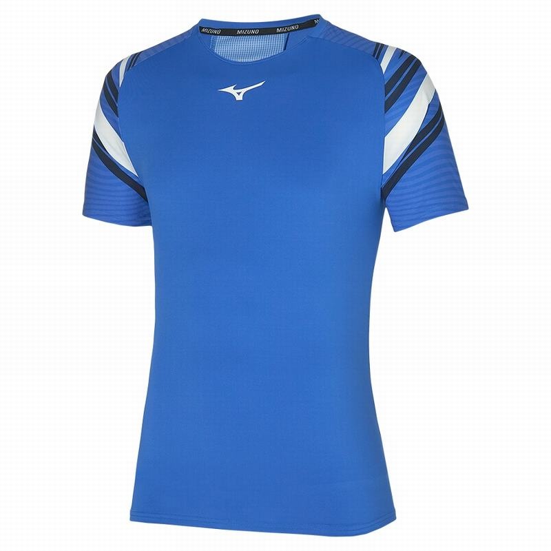 Mizuno Shadow Tee Tシャツ メンズ 青 | JP-491260