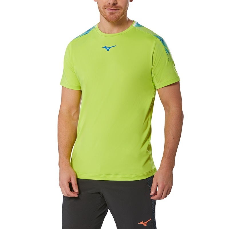 Mizuno Shadow Tee Tシャツ メンズ ライト緑 | JP-794318