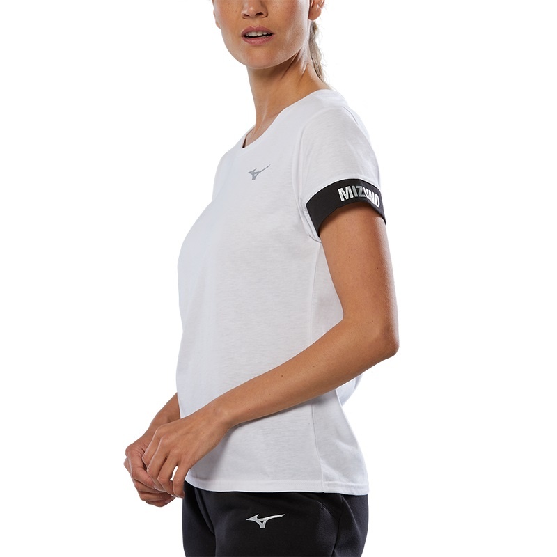 Mizuno Tee Tシャツ レディース 白 | JP-309186