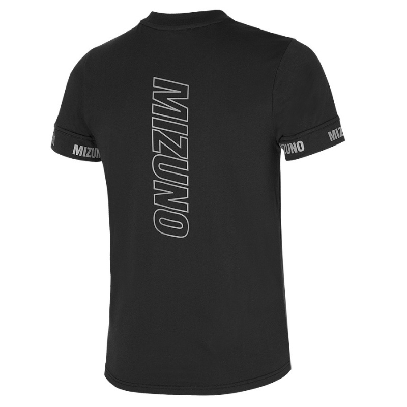 Mizuno Tee Tシャツ メンズ 黒 | JP-382497