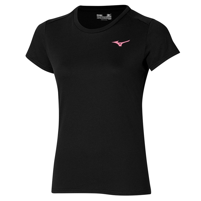 Mizuno Tee Tシャツ レディース 黒 | JP-937042