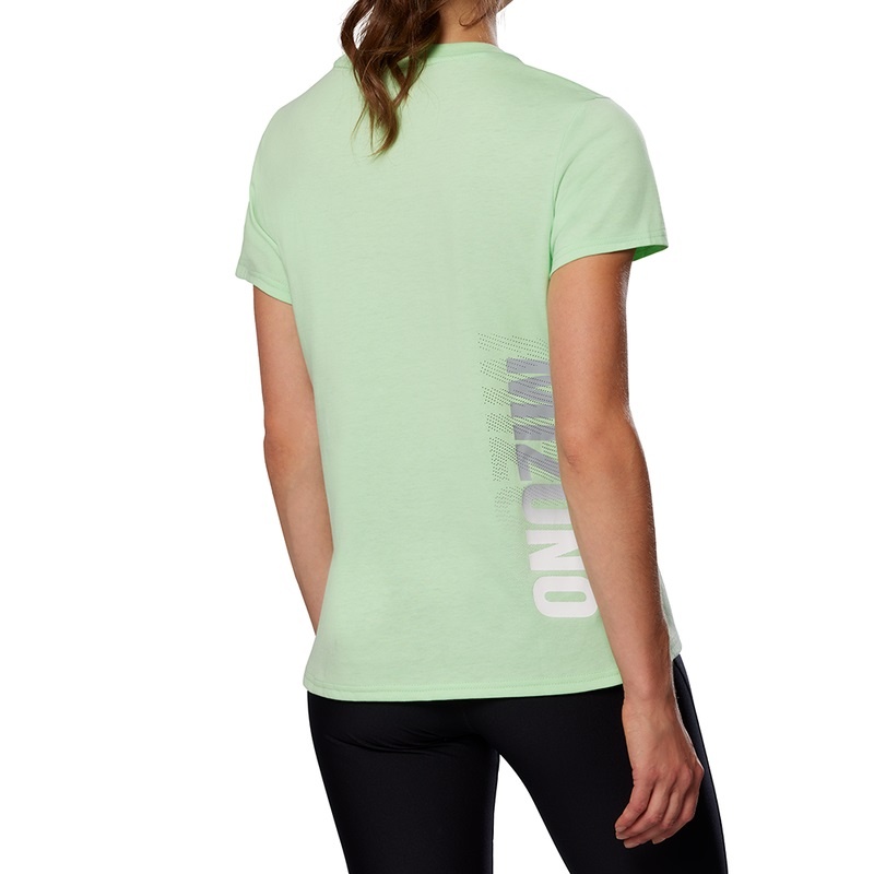 Mizuno Tee Tシャツ レディース 緑 | JP-973105