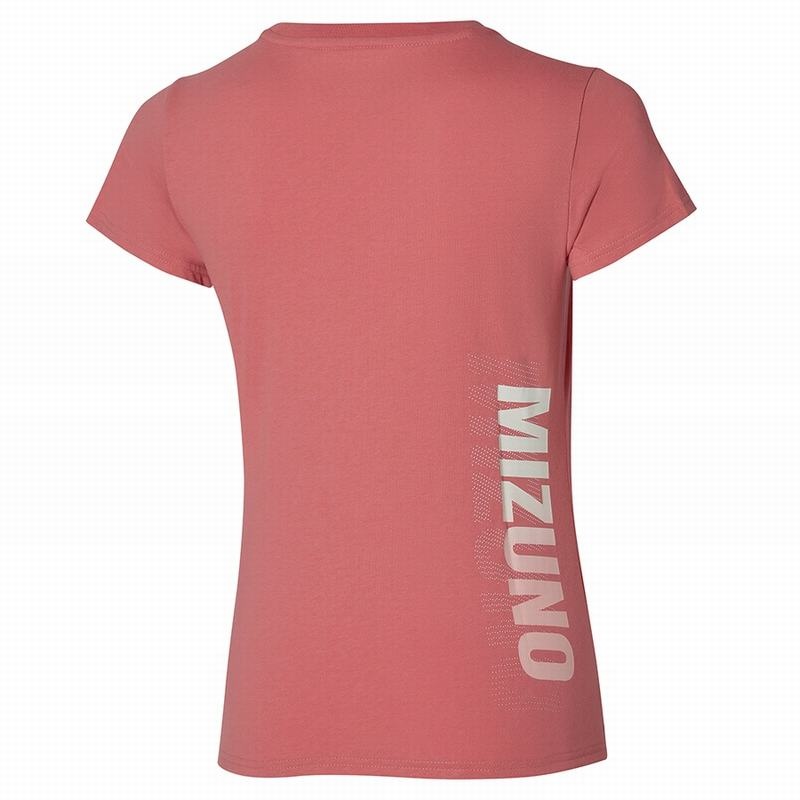 Mizuno Tee Tシャツ レディース コーラル 色 | JP-180963