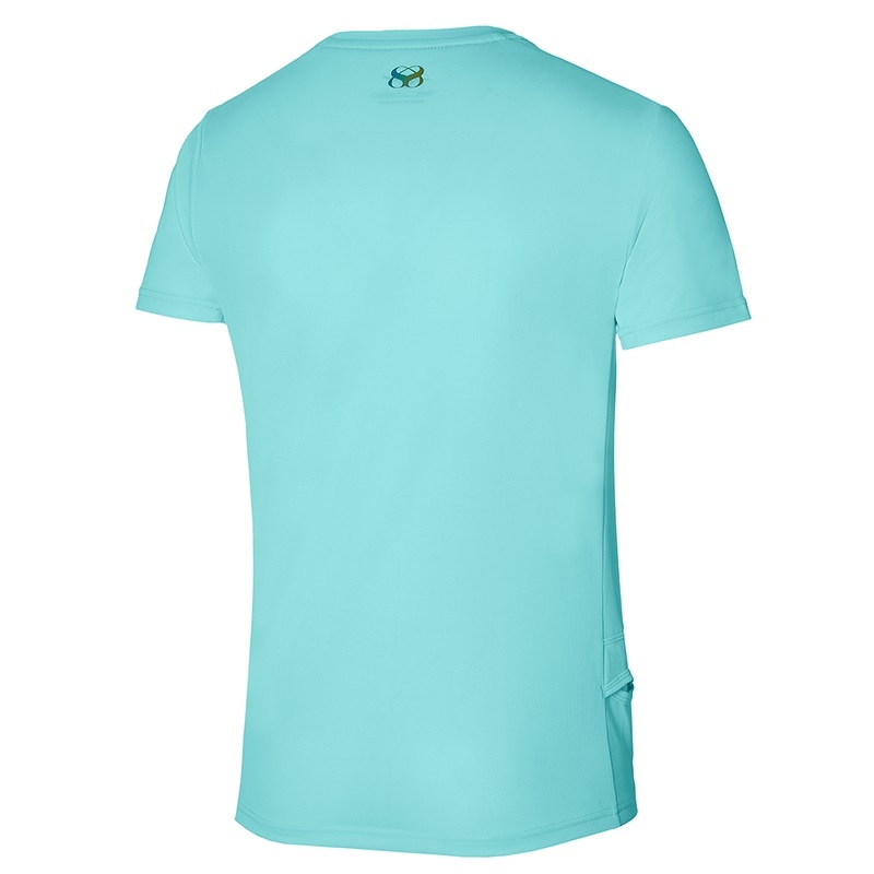 Mizuno Two Loops 88 Tee Tシャツ メンズ ターコイズ | JP-420318