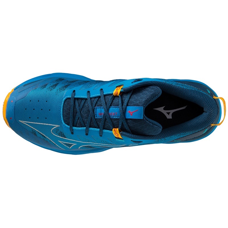 Mizuno Wave Daichi 7 トレイルランニングシューズ メンズ 青 | JP-749253