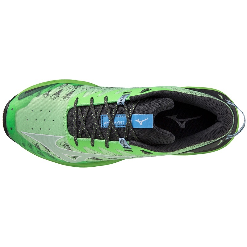 Mizuno Wave Daichi 7 トレイルランニングシューズ メンズ 緑 青 | JP-710389