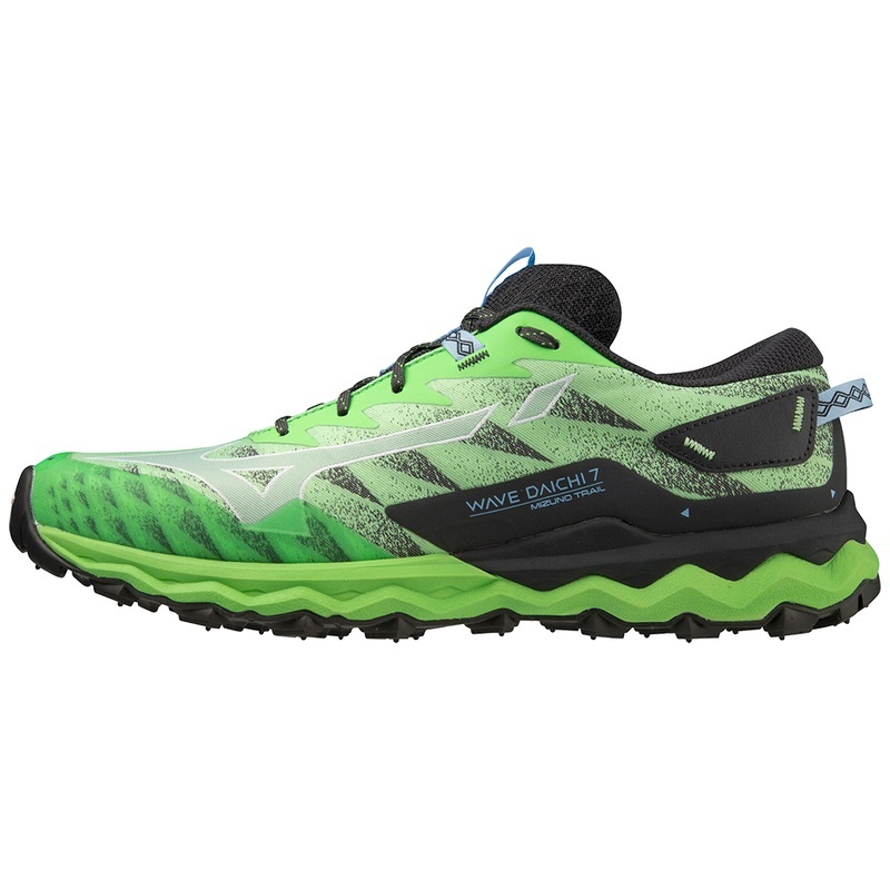 Mizuno Wave Daichi 7 トレイルランニングシューズ メンズ 緑 青 | JP-710389