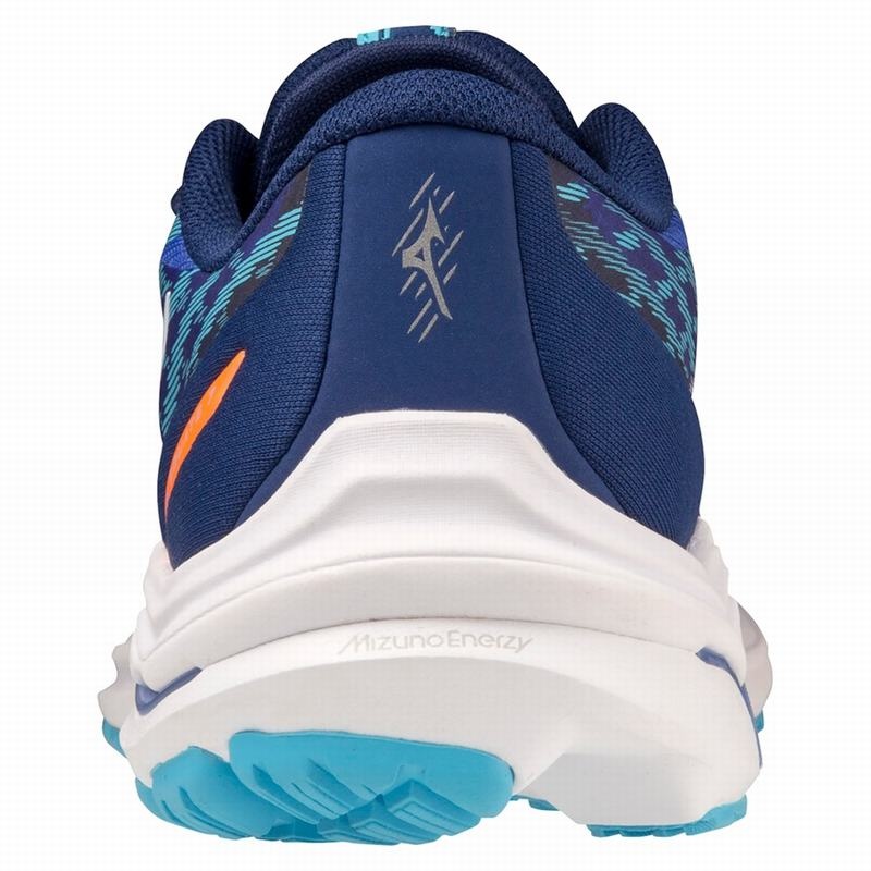 Mizuno Wave Equate 7 ランニングシューズ レディース 青 白 | JP-564713