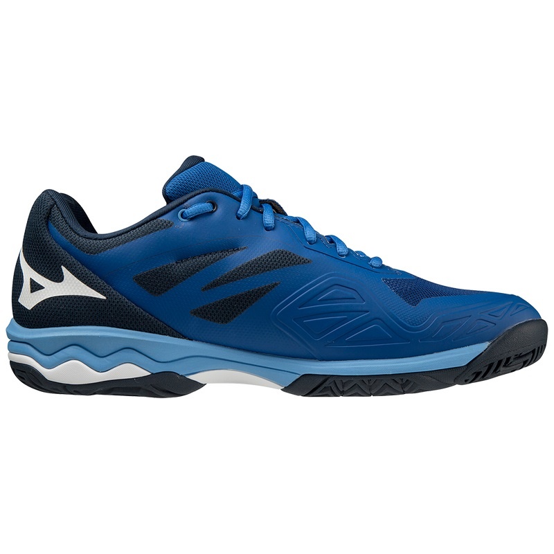 Mizuno Wave Exceed Light AC テニスシューズ メンズ 青 白 | JP-517306