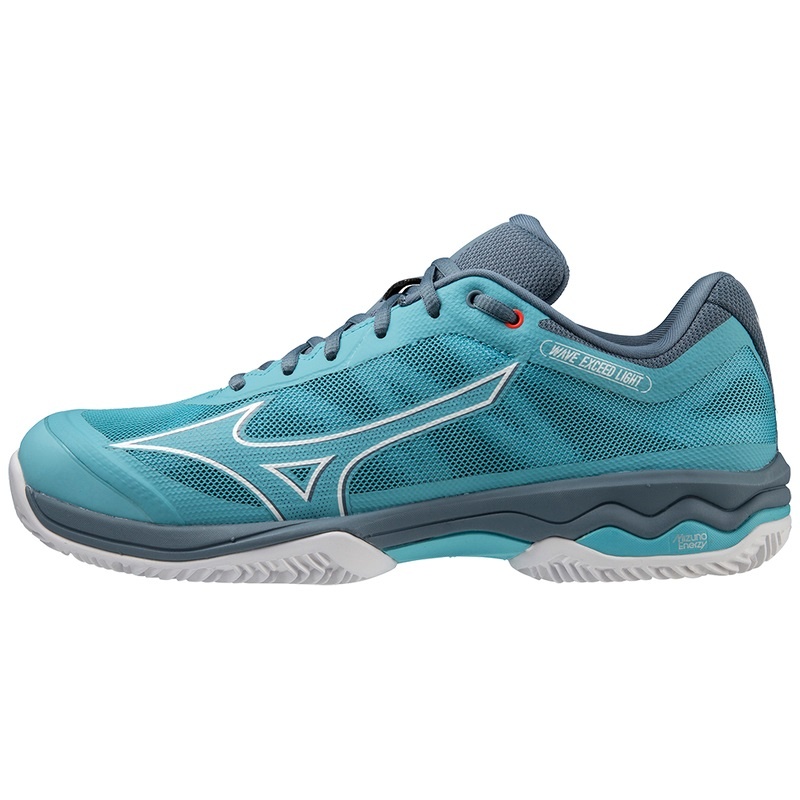 Mizuno Wave Exceed Light CC テニスシューズ メンズ 青 白 青 | JP-358647