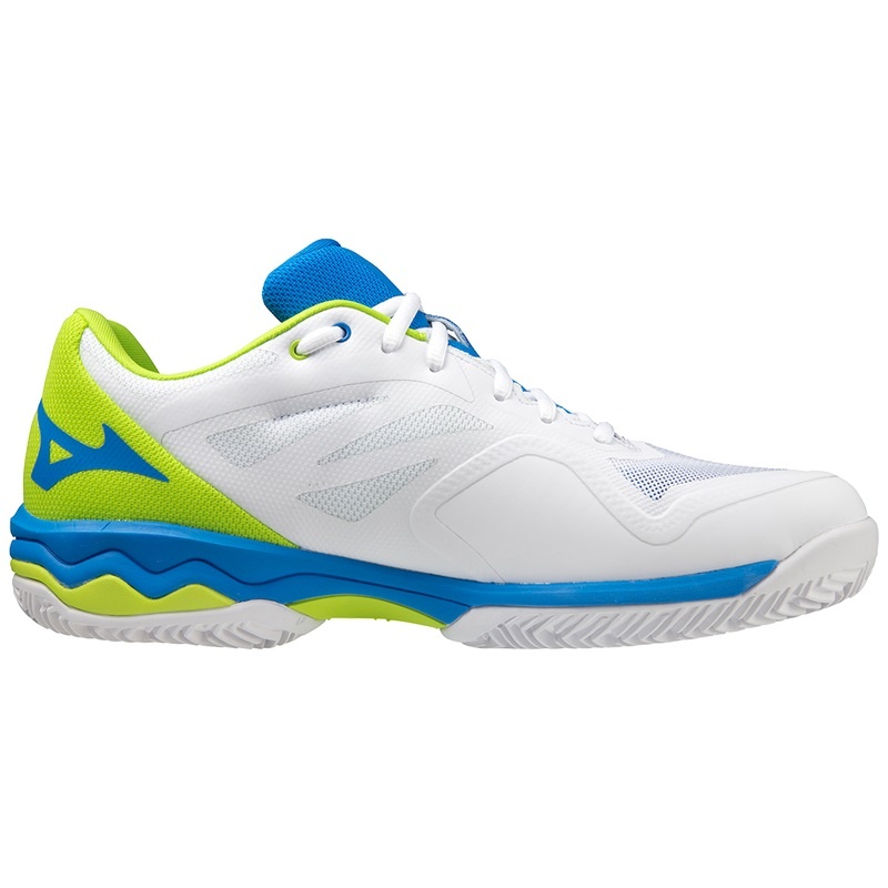 Mizuno Wave Exceed Light パデルシューズ メンズ 白 青 ライト緑 | JP-581629