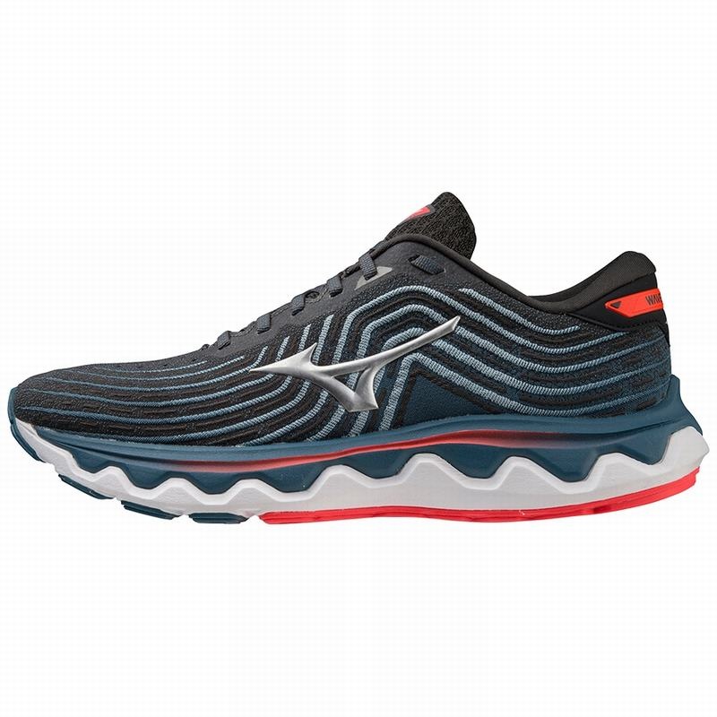 Mizuno Wave Horizon 6 ランニングシューズ メンズ 黒 | JP-092753