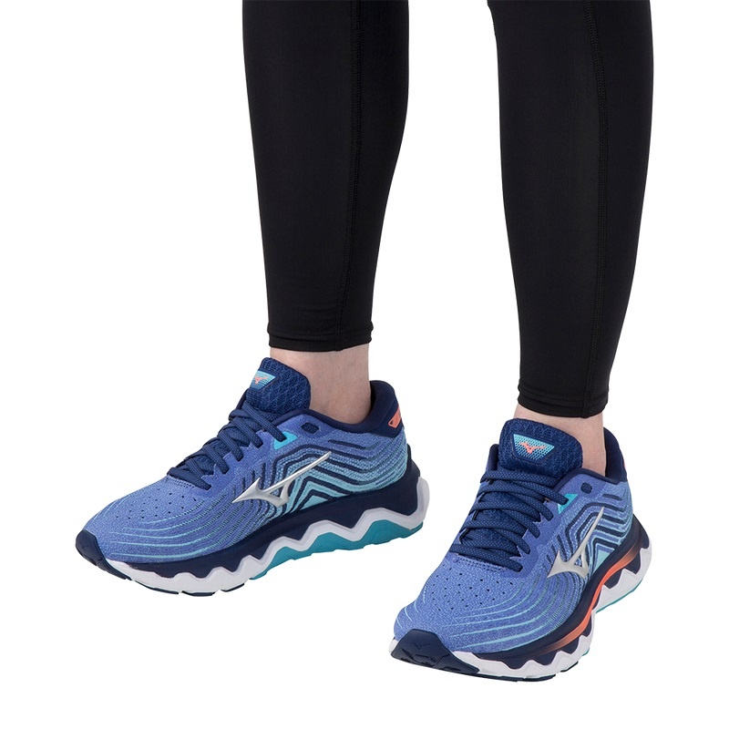 Mizuno Wave Horizon 6 ランニングシューズ レディース 青 | JP-527906