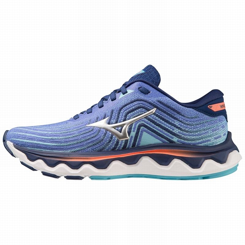 Mizuno Wave Horizon 6 ランニングシューズ レディース 青 | JP-527906