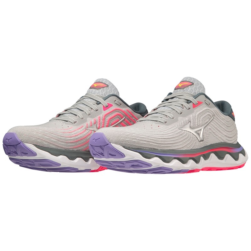 Mizuno Wave Horizon 6 ランニングシューズ レディース ベージュ ピンク | JP-835462