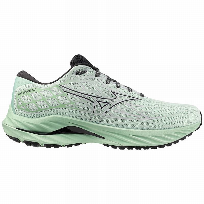 Mizuno Wave Inspire 20 ランニングシューズ メンズ 緑 | JP-037142