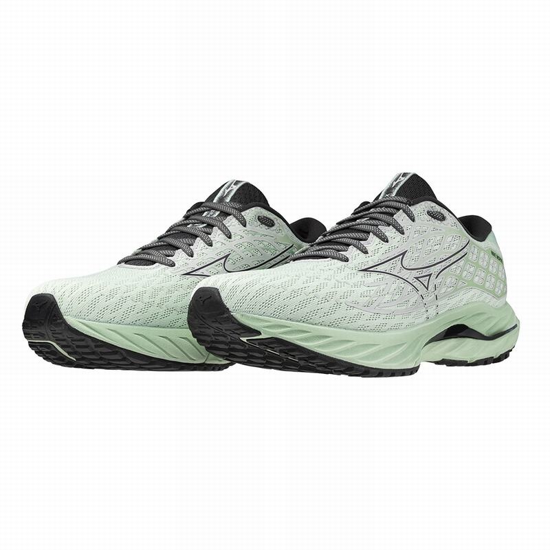 Mizuno Wave Inspire 20 ランニングシューズ メンズ 緑 | JP-037142