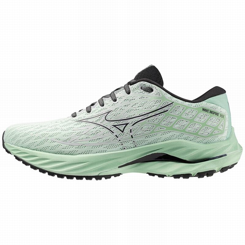 Mizuno Wave Inspire 20 ランニングシューズ メンズ 緑 | JP-037142