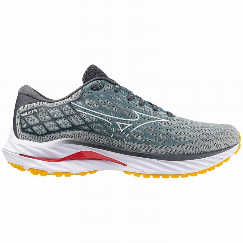 Mizuno Wave Inspire 20 ランニングシューズ メンズ 白 | JP-256349