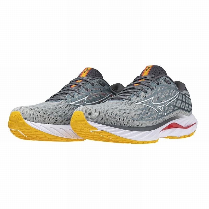 Mizuno Wave Inspire 20 ランニングシューズ メンズ 白 | JP-256349