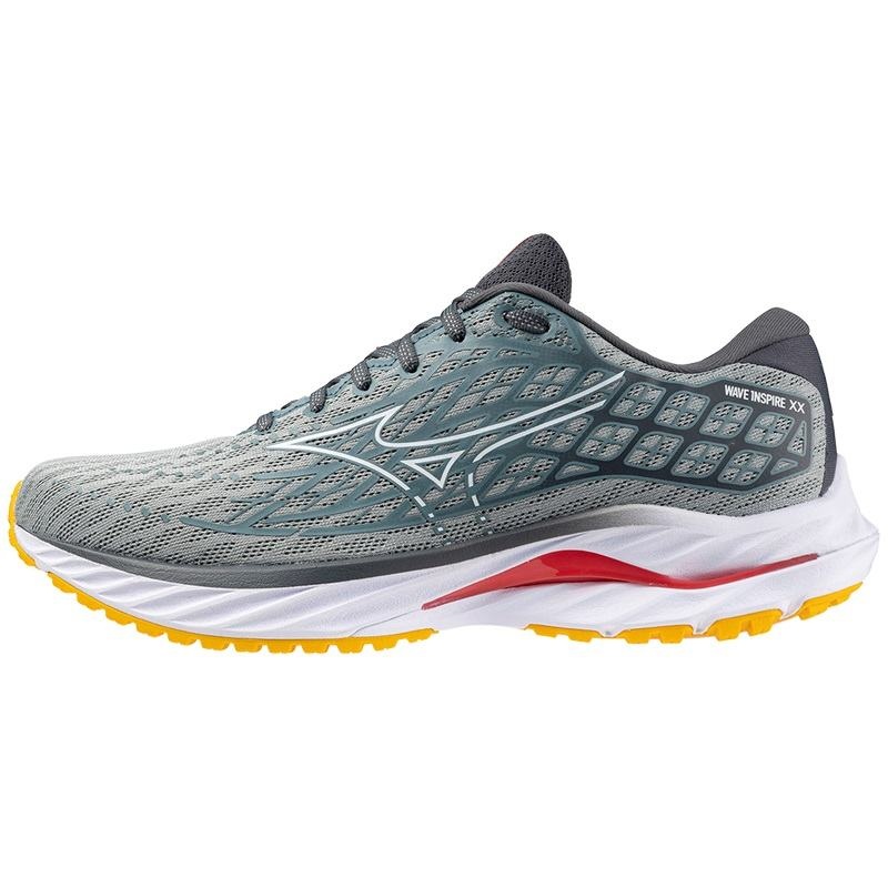 Mizuno Wave Inspire 20 ランニングシューズ メンズ 白 | JP-256349