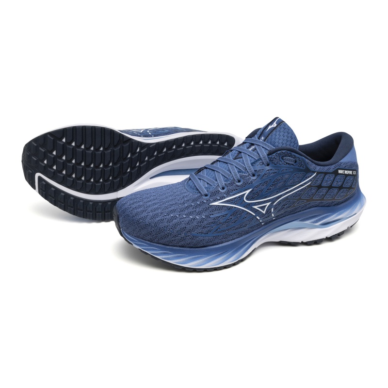 Mizuno Wave Inspire 20 ランニングシューズ メンズ 青 | JP-386054