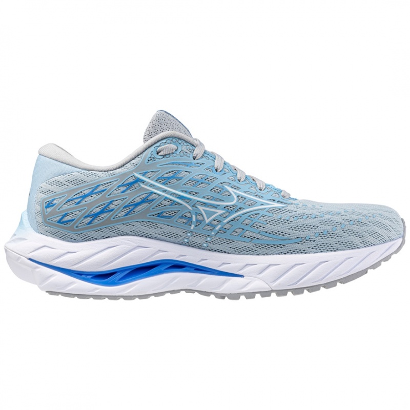 Mizuno Wave Inspire 20 ワイド ランニングシューズ レディース 青 | JP-082654