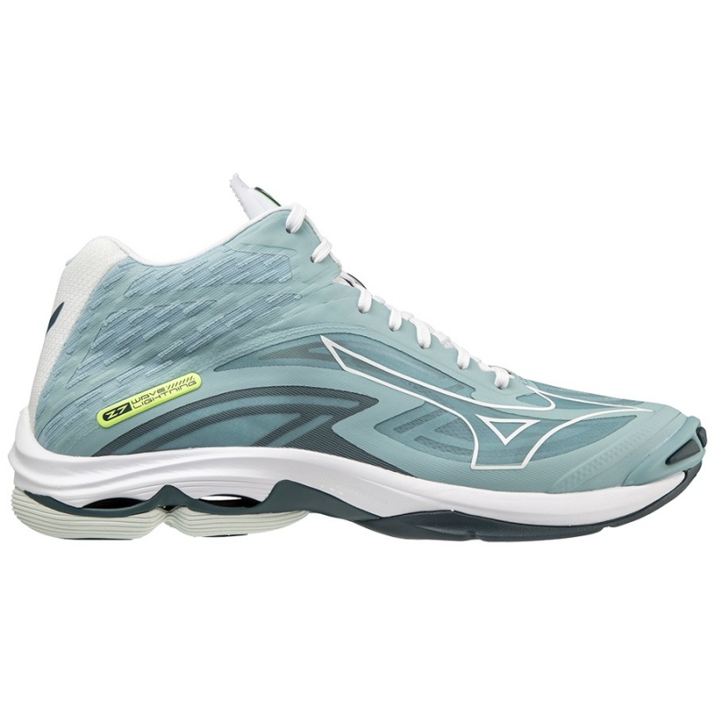 Mizuno Wave Lightning Z7Mid バレーボールシューズ レディース 緑 白 | JP-685213