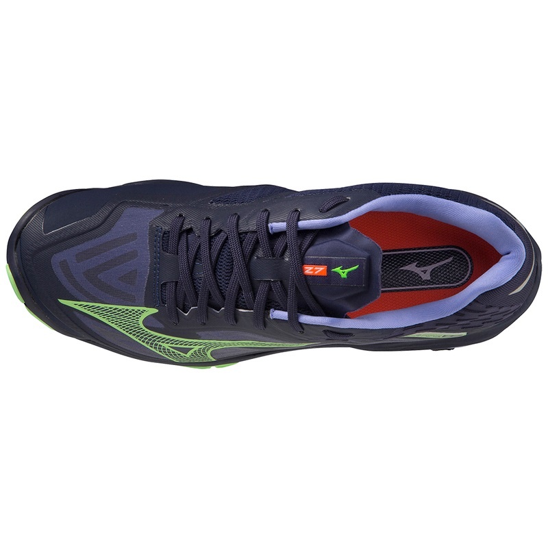 Mizuno Wave Lightning Z7 バレーボールシューズ レディース 青 緑 | JP-378146