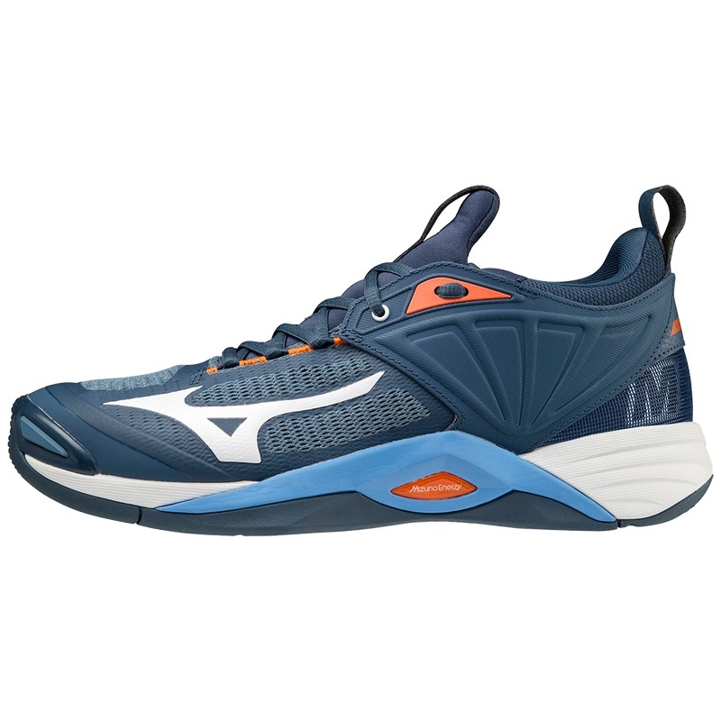 Mizuno Wave Momentum 2 バレーボールシューズ レディース 青 | JP-076584