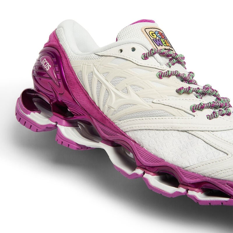 Mizuno Wave Prophecy LS Gcds スニーカー レディース 白 ピンク | JP-145697