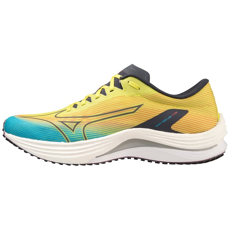 Mizuno Wave Rebellion Flash ランニングシューズ メンズ 青 青 | JP-079254