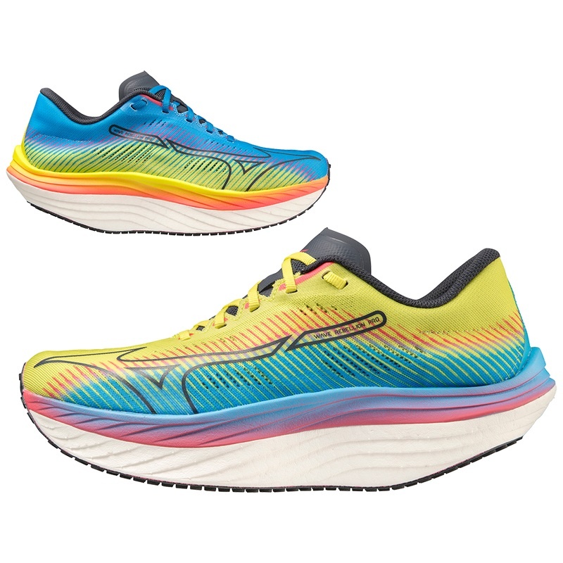 Mizuno Wave Rebellion Pro ランニングシューズ メンズ 青 青 | JP-056841