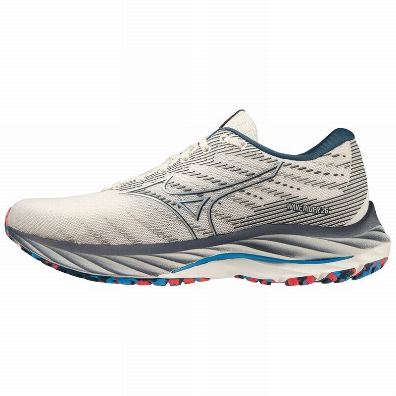 Mizuno Wave Rider 26 ランニングシューズ レディース シルバー | JP-509236