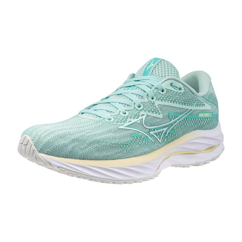 Mizuno Wave Rider 27 ランニングシューズ レディース 青 白 | JP-172905