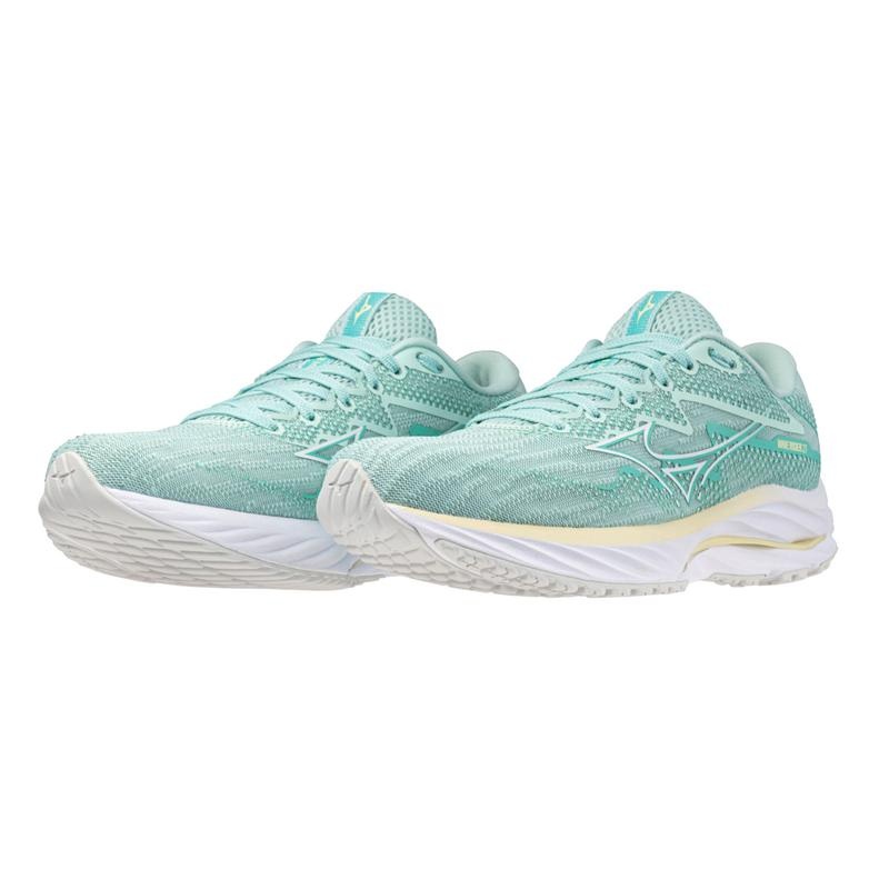 Mizuno Wave Rider 27 ランニングシューズ レディース 青 白 | JP-172905