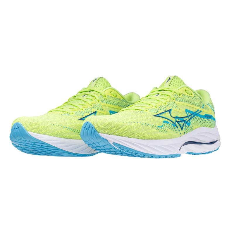 Mizuno Wave Rider 27 ランニングシューズ メンズ 緑 ネイビー | JP-650392