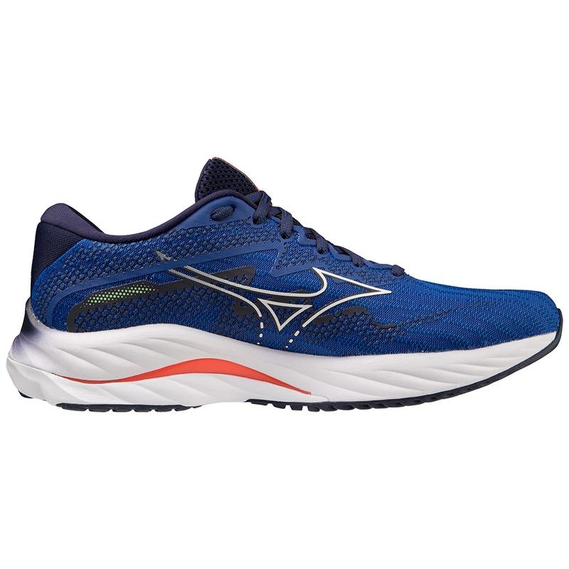 Mizuno Wave Rider 27 ランニングシューズ メンズ 青 白 | JP-872150