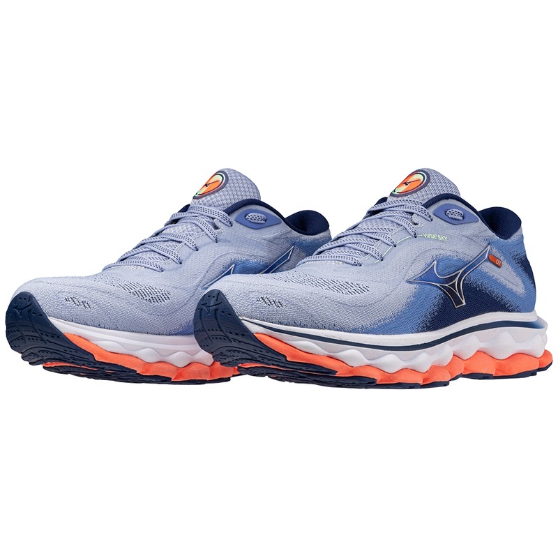 Mizuno Wave Sky 7 ランニングシューズ レディース 青 | JP-430916